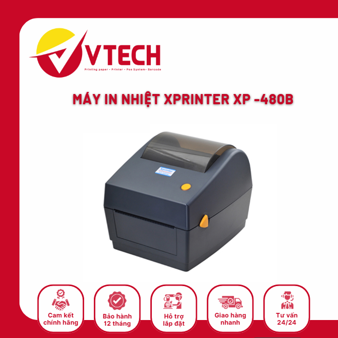 Máy in mã vạch Xprinter XP-480B